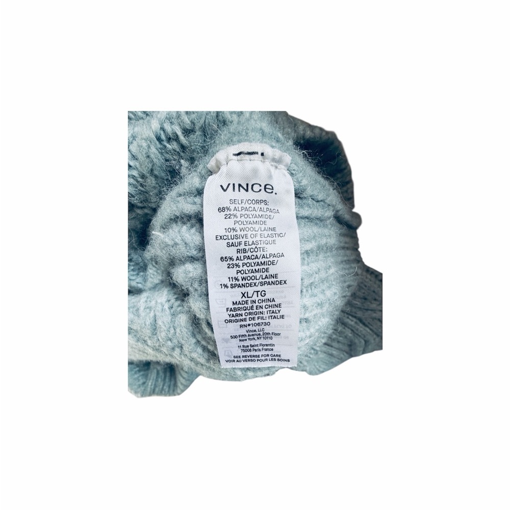 Vince Light Blue Cable Knit Sweater - Picture 5 of 5